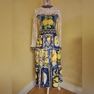 90s midi dresses Vintage 90s Floral Midi Dress